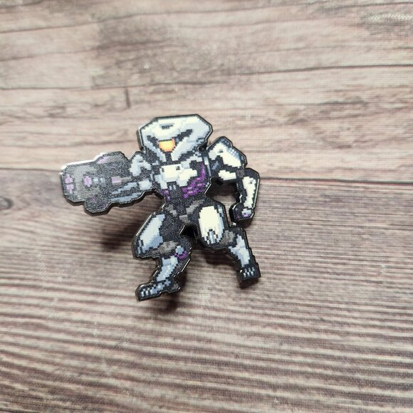 Blizzcon 2019 Null Sector Payload Tour Overwatch Orisa Enamel Pin - Picture 1 of 5